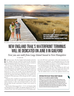 new england trail`s waterfront terminus will