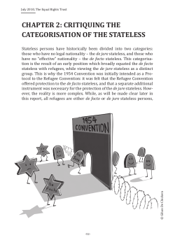 chapter 2: critiquing the categorisation of the stateless
