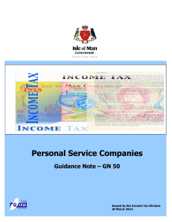 Personal Service Companies