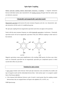 Spin-Spin Coupling