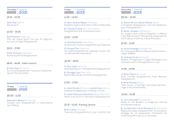 June 11 Ernest Sosa (Rutgers) Surviving Disagreement: Toward an