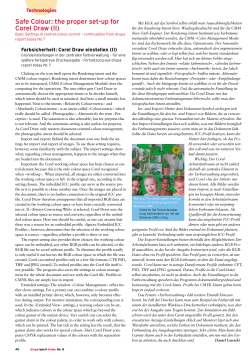 Safe Colour: the proper set