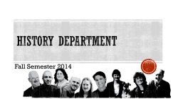 Fall Semester 2014 - Humboldt State University