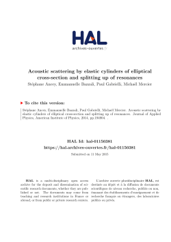 Acoustic scattering by elastic cylinders of elliptical cross