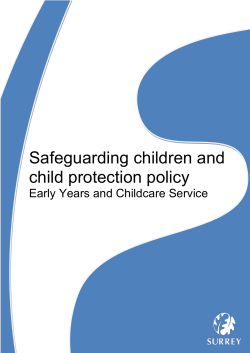 Safeguarding children and child protection policy (including