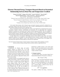 Electron Thermal Energy Transport Research Based on Dynamical