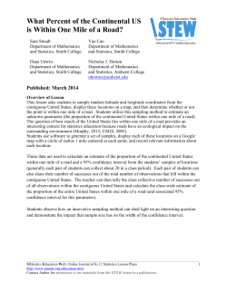 The Taste of Yellow - American Statistical Association