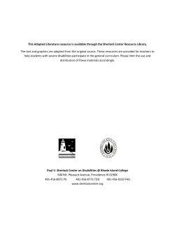 The Giver.wid - Rhode Island College