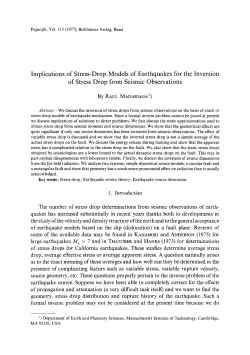 Implications of stress-drop models of earthquakes for