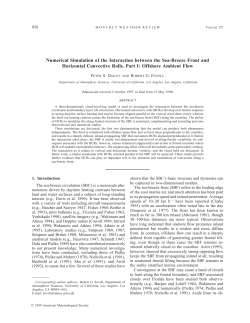 Numerical Simulation of the Interaction between the Sea