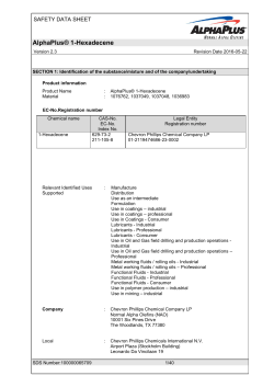 AlphaPlus&reg; 1-Hexadecene - Chevron Phillips Chemical