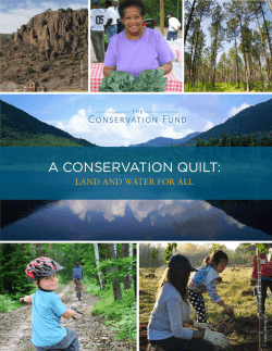 A ConservAtion quilt - The Conservation Fund
