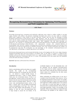 Recognizing Horizontal Stress Orientation for Optimizing Well