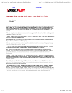 Odd power: New microbe strain makes more electricity, faster