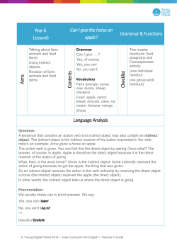 Year 6 Lesson6 Can I give the horse an apple?