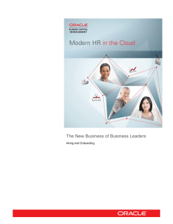 The New Business of Business Leaders: Hiring and