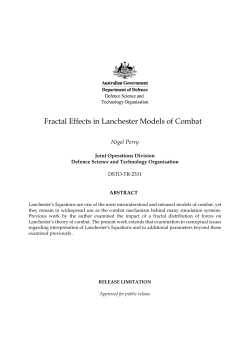 Fractal Effects in Lanchester Models of Combat