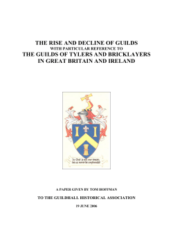 The Rise and Decline of Guilds
