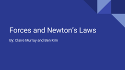 Forces and Newton`s Laws