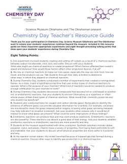 Chemistry Day Teacher`s Resource Guide