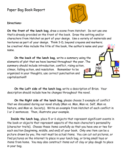 Paper Bag Book Report