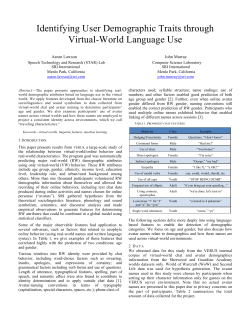 Identifying User Demographic Traits through