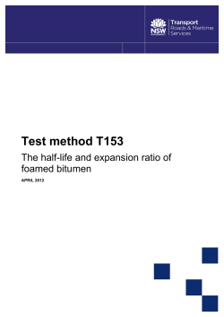 Test method T153 - Roads and Maritime Services
