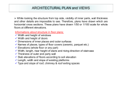 ARCHITECTURAL PLAN and VIEWS