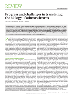 Progress and challenges in translating the biology of atherosclerosis