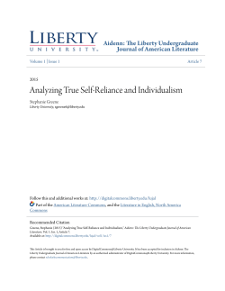 Analyzing True Self-Reliance and Individualism