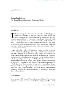 The Role of Translation in the Creation of Texts