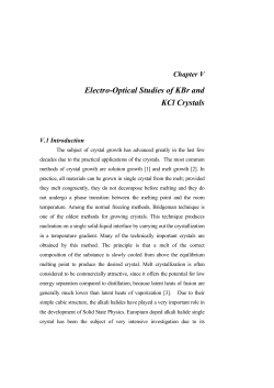 Electro-Optical Studies of KBr and KCl Crystals