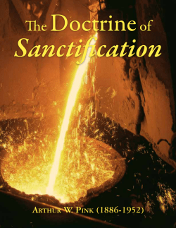 The Doctrine of Sanctification