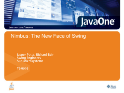 Nimbus: The New Face of Swing, TS-6096, JavaOne 2008