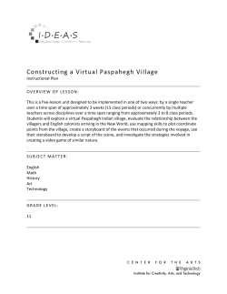Constructing a Virtual Paspahegh Village - VTechWorks