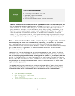 Acre Feet of Water Produced Flow Rates in Rivers and Streams