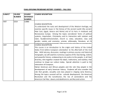 History Courses - Binghamton University