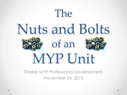 Nuts and Bolts Powerpoint