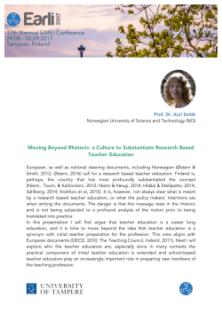 Moving Beyond Rhetoric: a Culture to Substantiate Research