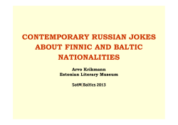 contemporary russian jokes about finnic