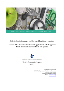 Health Economics Papers 2012:1