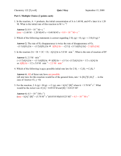 Chemistry 122 [Tyvoll]