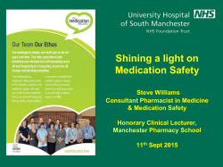 Shining a light on Medication Safety