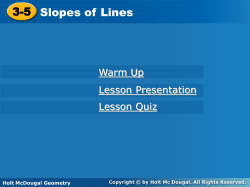 3-5 Slopes of Lines 3