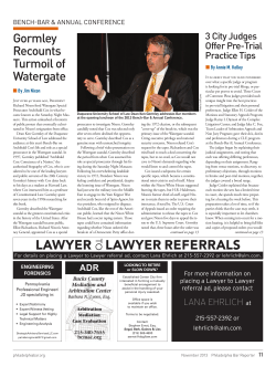 3 City Judges Offer Pre-Trial Practice Tips