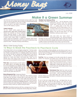 Make it a Green Summer - Financial Educators Federal Credit Union