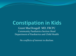 Constipation in Kids