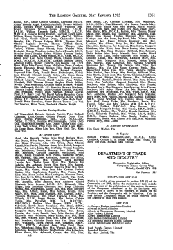 The London Gazette, Issue 50023, Page 1361