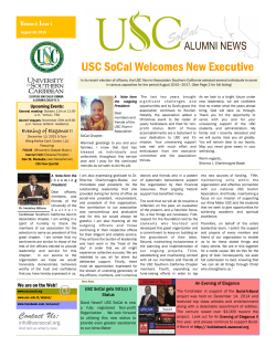 USC SoCal Welcomes New Executive