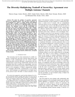 The Diversity-Multiplexing Tradeoff of Secret